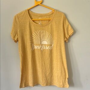 St. John's Bay Gold Short Sleeve Tee